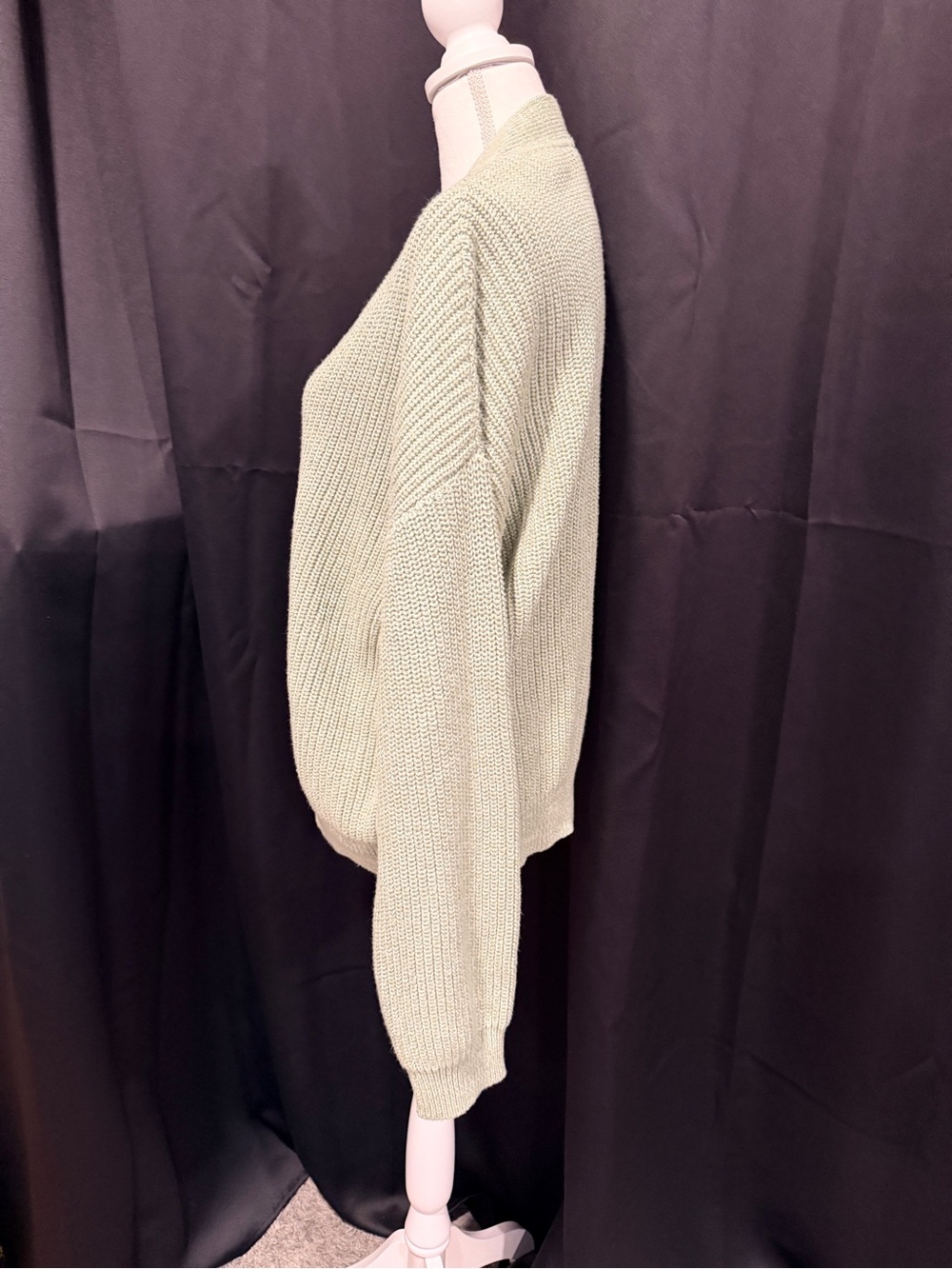 GAP Light Sage Button-Up Knit Cardigan - Picture 2 of 8